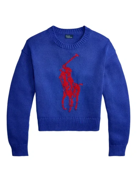 Czapka z daszkiem Polo Ralph Lauren w kratkę z twillu biznesowa niebieska