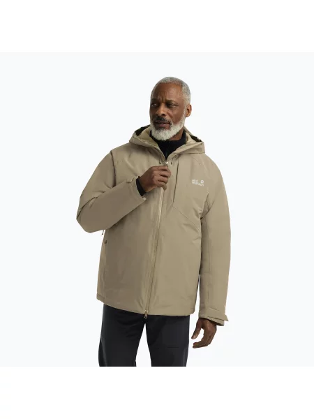Geacă cu puf pentru bărbați Jack Wolfskin Icecape 2 l Down Ins Rds hazel wood