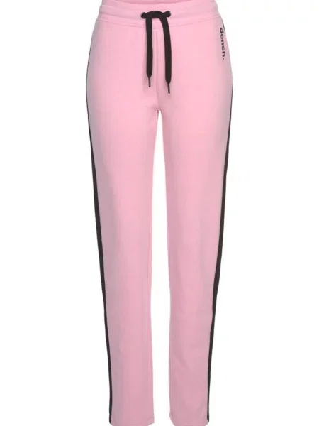 BENCH Hlače roza črna