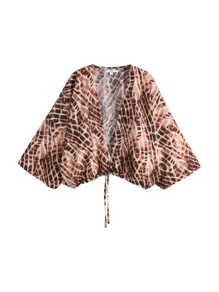 Next Bluză / ecru / maro bej