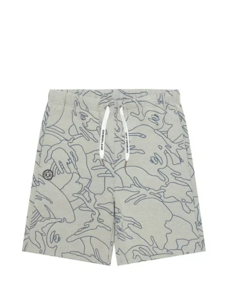Pantaloni scurți Aape By A Bathing Ape cu imagine gri