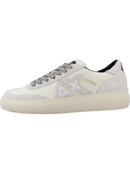 Sneakersy Sun68 skórzane białe