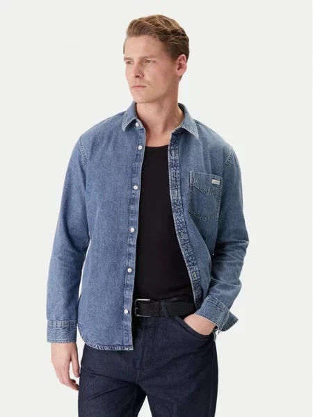 Calvin Klein Jeans Τζιν πουκάμισο μπλε