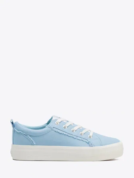 Sneakersy z tkaniny niebieskie
