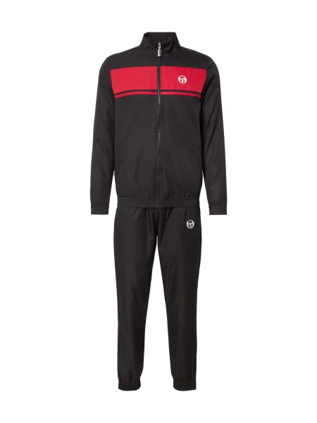 Sergio Tacchini Trenirka za tek rdeča / črna bela