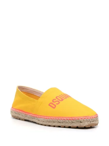 Raštuotos espadrilės Dsquared2 geltona
