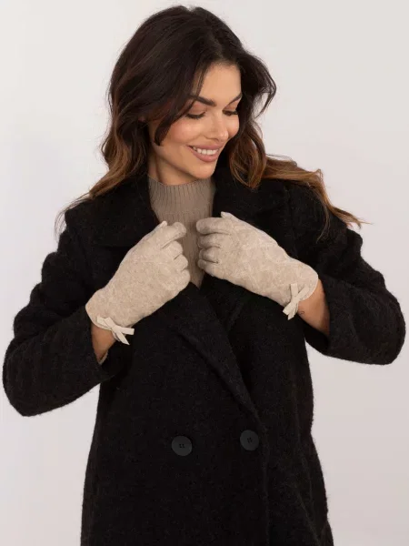 Mănuși Fashionhunters tricotate negru