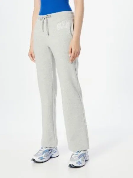 GAP Pantaloni gri amestecat alb