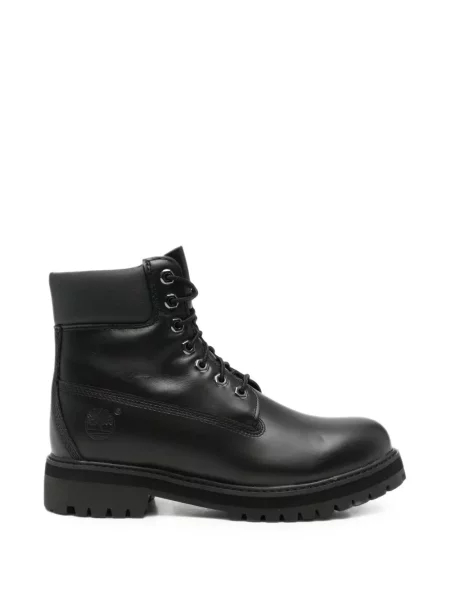 Cizme scurte Timberland cu șireturi din piele negru