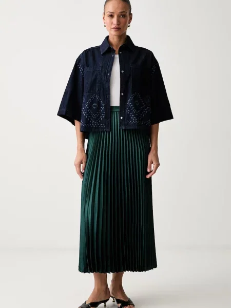 Weekend Max Mara fustă plisată WKDNICCHIA verde