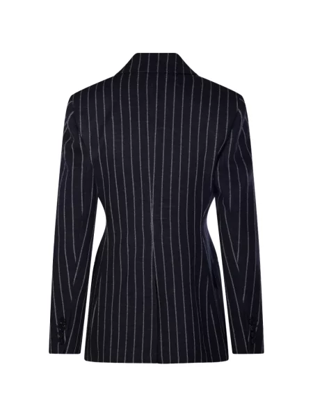 Sacou Max Mara cu două rânduri de nasturi albastru