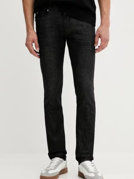 Kavbojke Emporio Armani črna