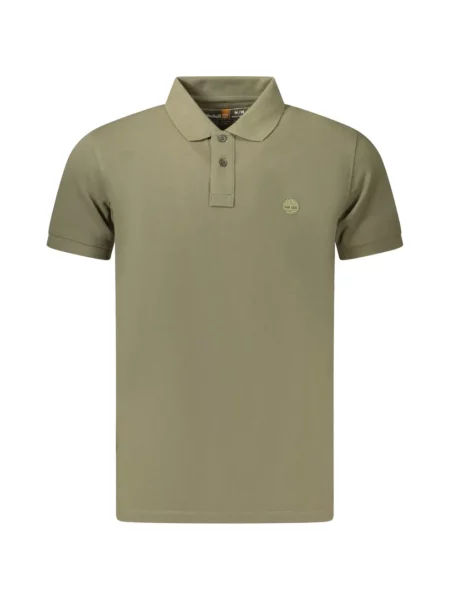 Tricou polo Timberland cu broderie verde