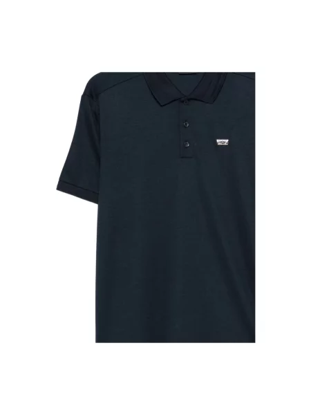 Koszula Emporio Armani Ea7 z logo niebieska