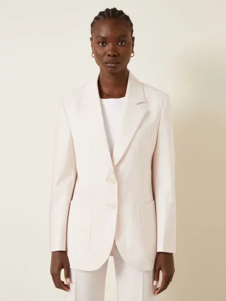 Victoria Beckham Sako světle růžová