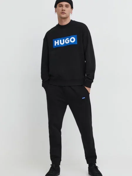 HUGO Blue teplákové nohavice pánske Napin čierna