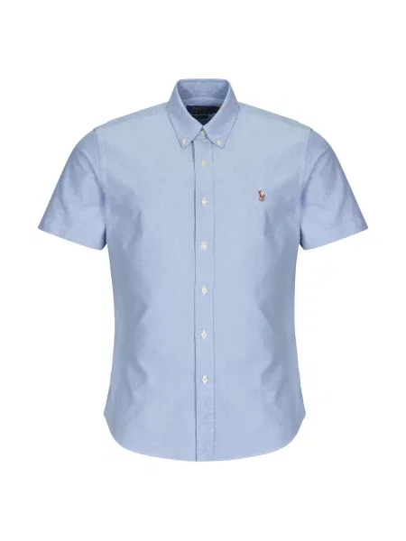 Srajca Polo Ralph Lauren s kratkimi rokavi keper modra
