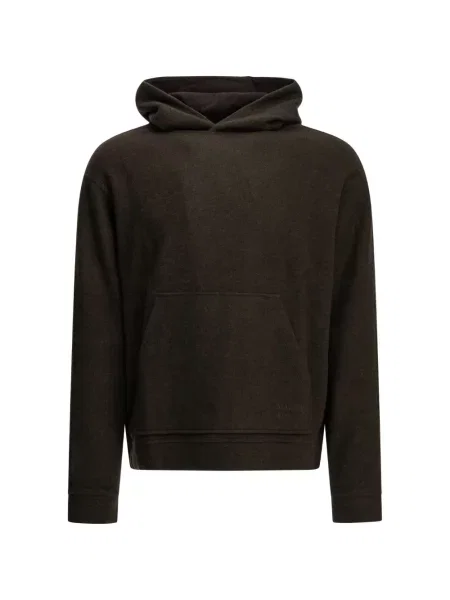 Hanorac cu glugă Maison Kitsune cu broderie maro
