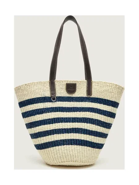 Weekend MaxMara Geantă pe umăr WKAGENNAIO cu adaos de piele bej