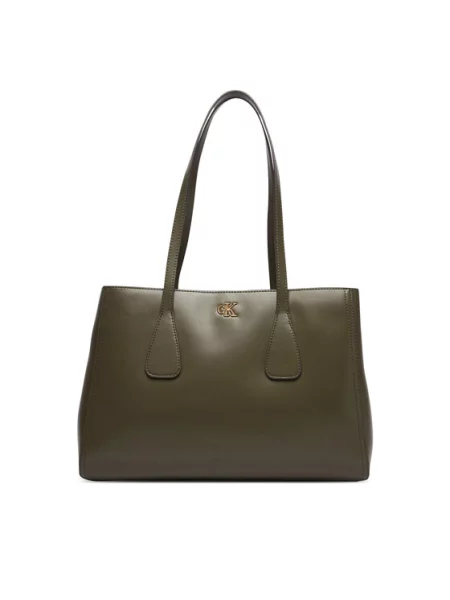 Calvin Klein Ročna torba Ck Medium Work Tote zelena
