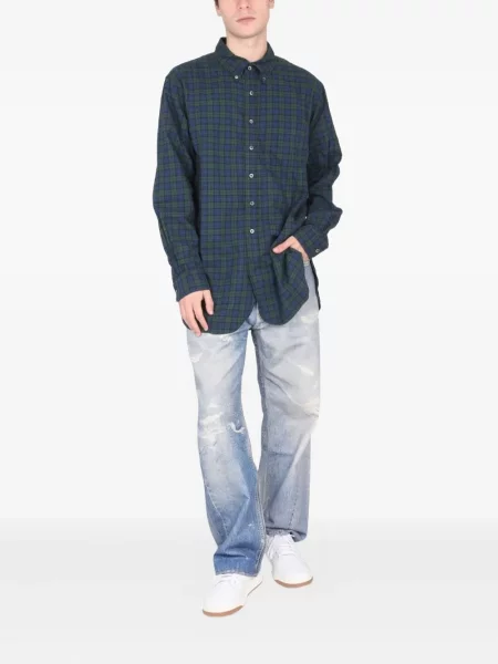 Cămașă Engineered Garments în carouri albastru