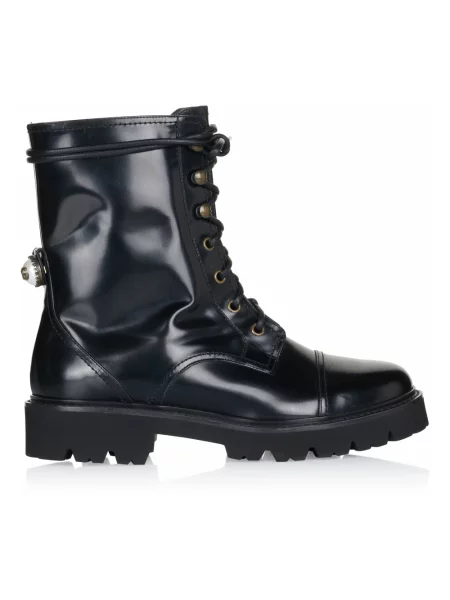 Botki Dolce And Gabbana skórzane czarne