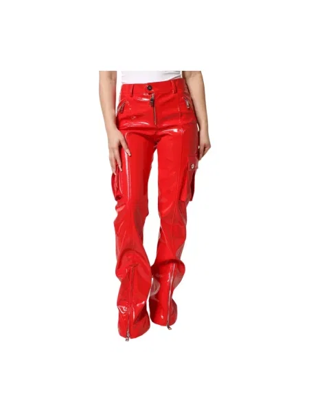 Spodnie cargo Dolce And Gabbana czerwone
