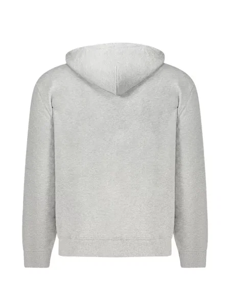 Hanorac cu glugă Calvin Klein cu autograf cu cordon gri