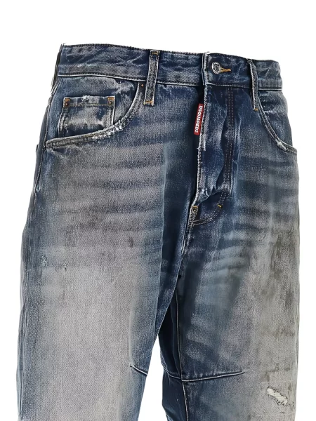 Blugi Dsquared2 zdrențuiți albastru