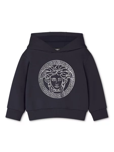 Bluza z kapturem dziecięca Versace niebieska