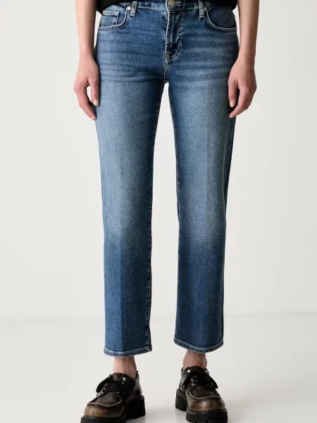 7 FOR ALL MANKIND blugi straight pentru femei albastru