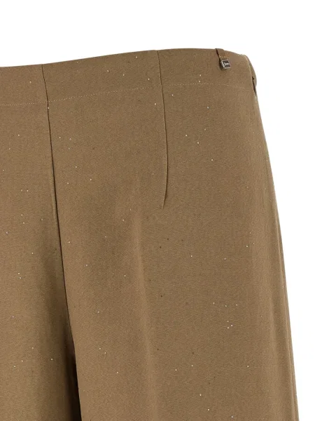 Pantaloni Herno cu paiete maro