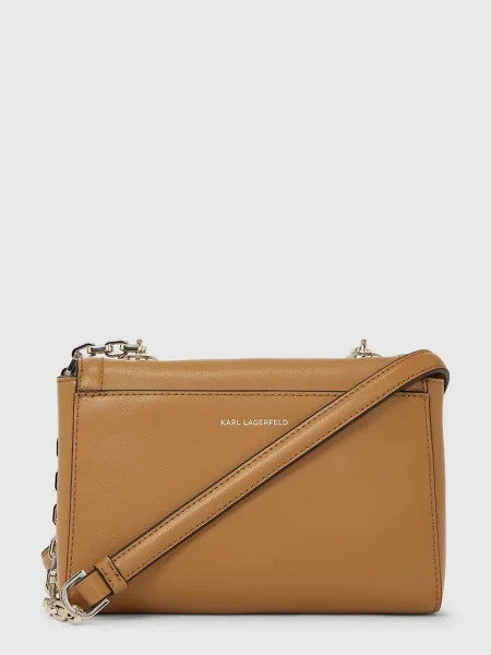 Кожаная сумка Karl Lagerfeld белая