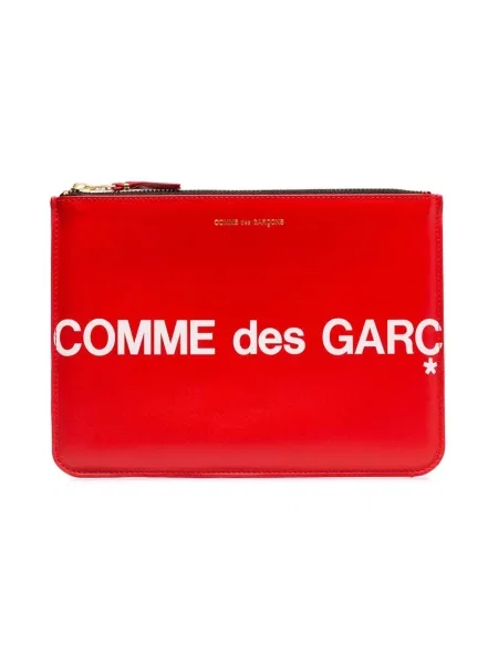 Portfel Comme Des Garcons skórzany czerwony