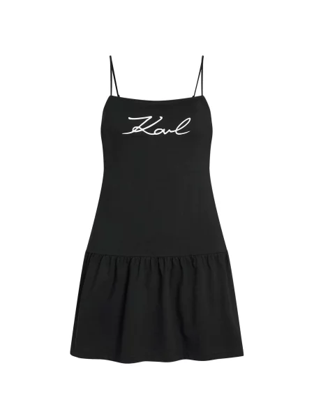 Karl Lagerfeld Rochie de plaja negru alb