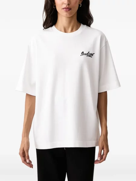 Tricou Barbour cu imagine alb