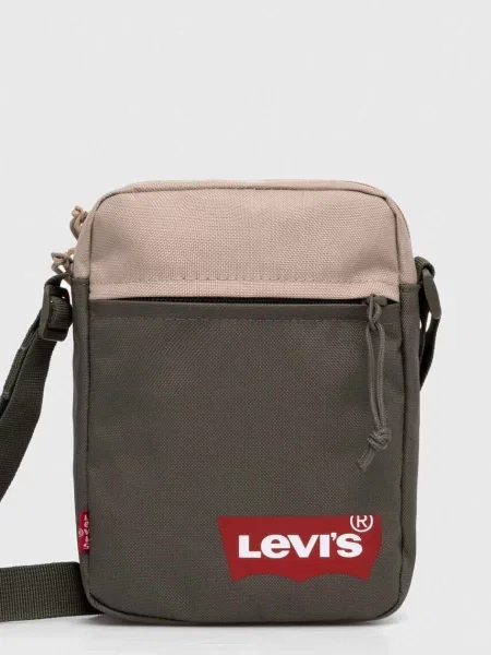 LEVI'S ® Geantă de umăr bej / kaki / roșu verde
