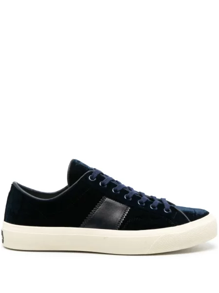 Sneakerși Tom Ford din piele albastru