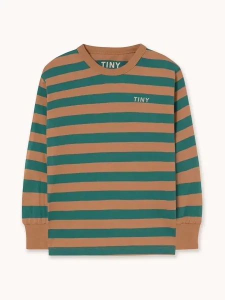 Tinycottons Дитячий лонгслів STRIPES SLEEVE KNIT TEE