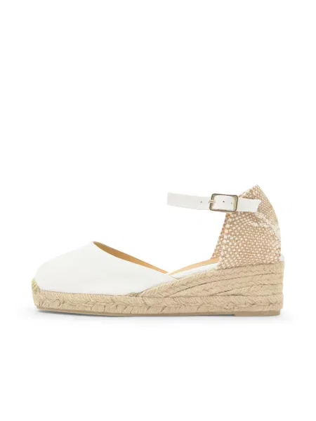 Castañer Espadrilky Carol světle béžová bílá