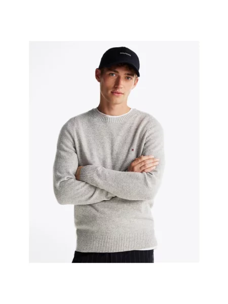 Sweter Tommy Hilfiger wełniany szary