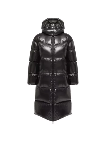Palton Moncler cu glugă negru