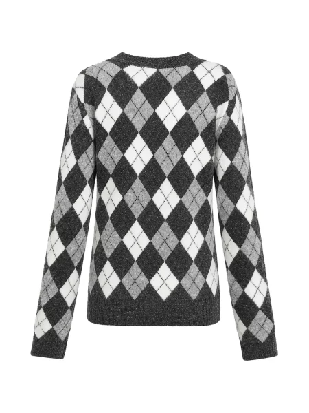 Pulover P.a.r.o.s.h. cu model argyle gri