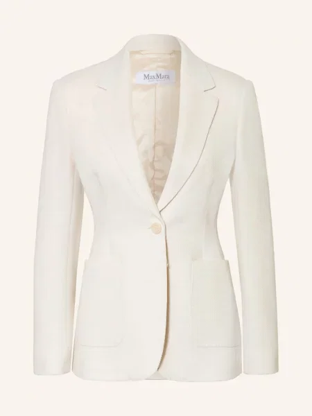 Max Mara Marynarka Z Dżerseju Utilita weiss