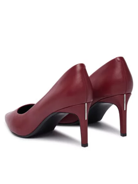 Štikle Calvin Klein Ess Stiletto 70 tamnocrvena