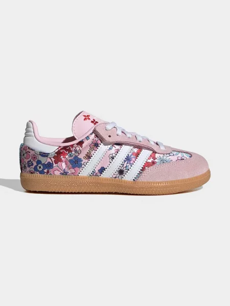 Tenisice adidas Liberty London Samba Og Comfort Closure Elastic Lace Ružičasta bijela