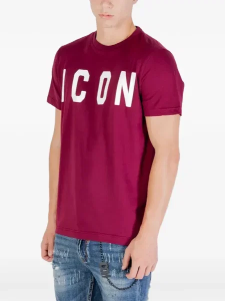 Tricou Icon Brand cu imagine roșu