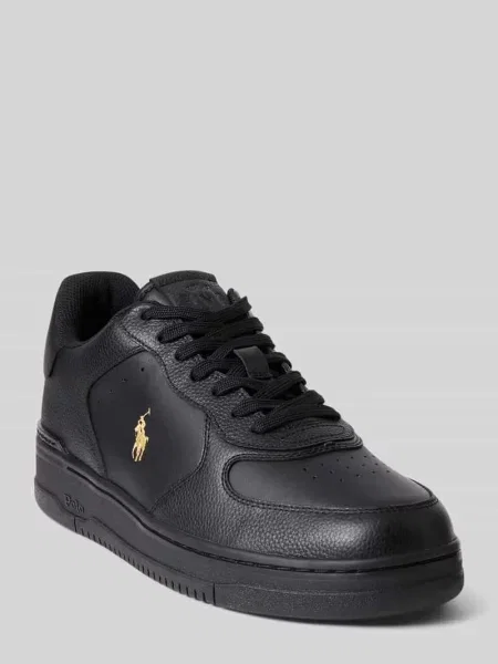 Sneakersy z prawdziwej skóry Polo Ralph Lauren czarne