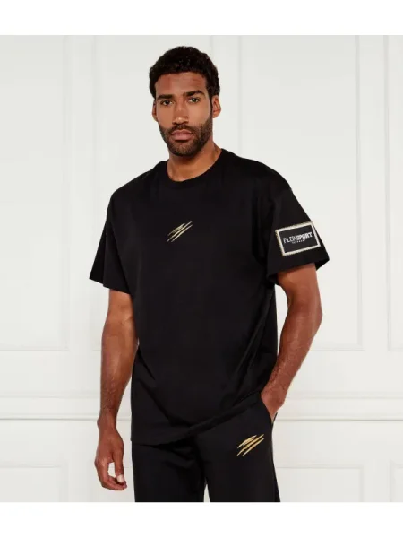 Plein Sport Tricou SS Label negru
