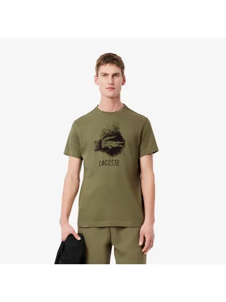 Lacoste Sportowy T-Shirt Ultra Dry zielona